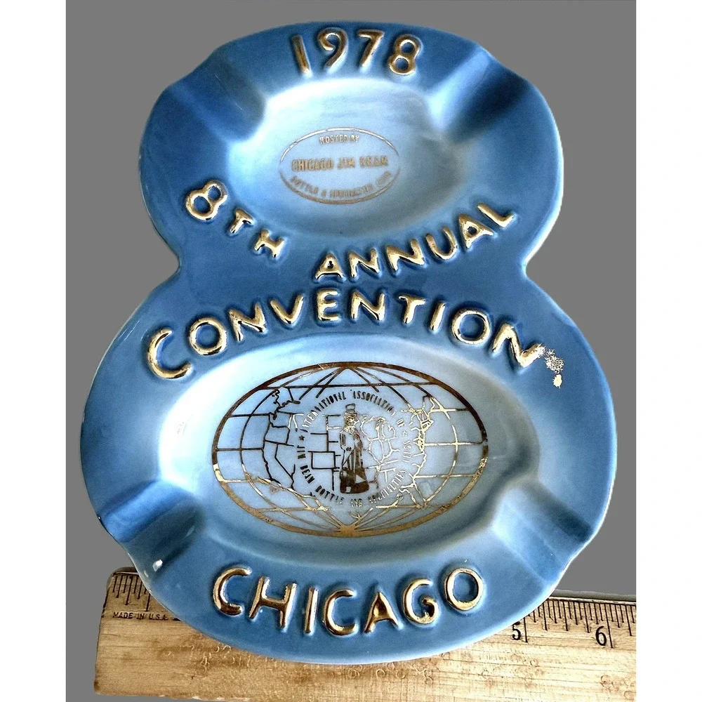 1978 Jim Beam 8th Convention Ashtray Chicago Regal China Vintage Collector Piece